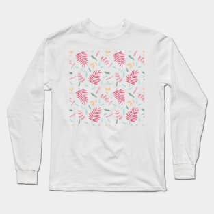 Tropical Leaves Pattern 2 Long Sleeve T-Shirt